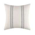 Square-shaped Elegant Kingsbury pillow with a minimalist striped pattern, adding a touch of elegance.