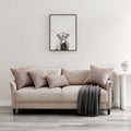 Square Elegant Handleman Pillow in minimalist living room