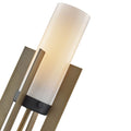 Close-up view of the Elegant Jensine Accent Lamp, highlighting the cylindrical shade and wooden frame details.