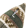 Close-up of the zipper on the Luxurious Landino Pillow, showcasing the high-quality construction and attention to detail in the intricate woven pattern and secure closure.