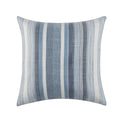 Sophisticated Fountas Pillow in square 18x18 inches size, front view showcasing elegant blue and white striped design, perfect for modern home decor.