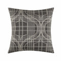 Square version of the Sophisticated Revamp Pillow featuring intricate crisscross lines for a sophisticated and stylish touch.