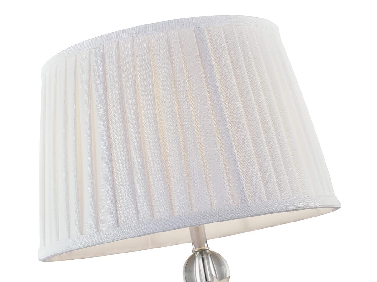 Small Furniture- Unique Living Room-Bedroom-Table Lamp-Glass Chrome- Agata