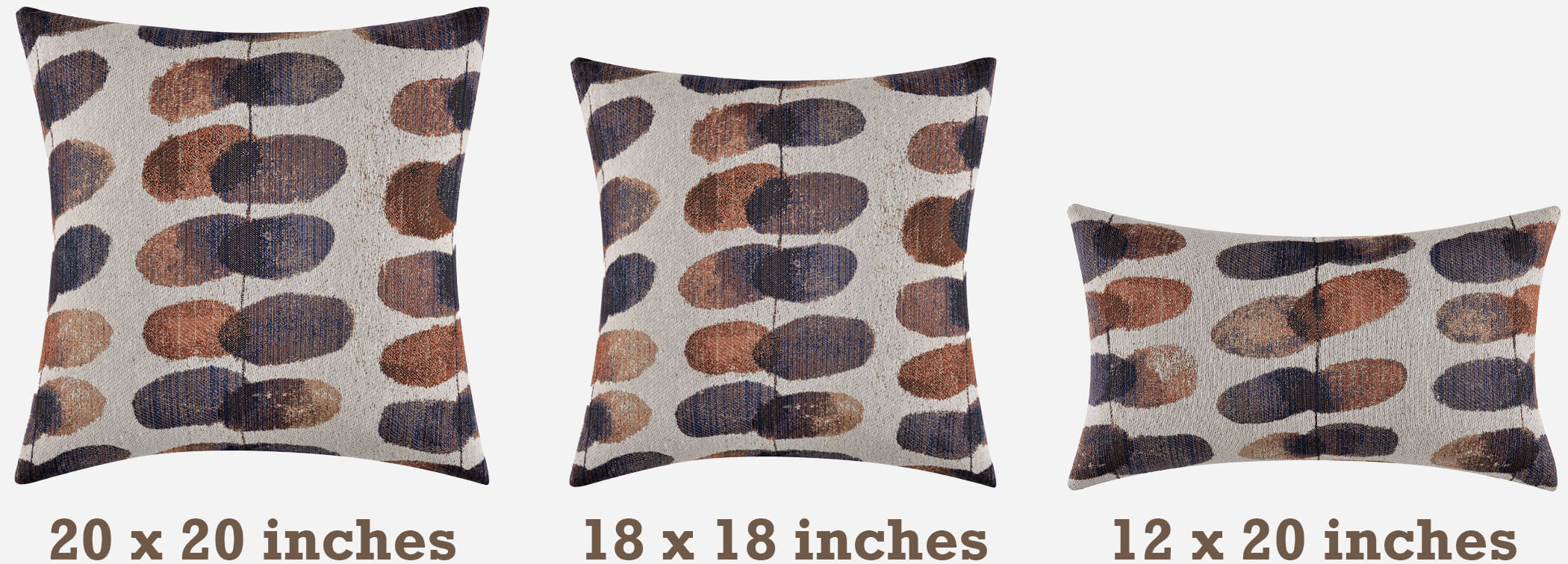 The Vibrant Brightside Pillow sizes.