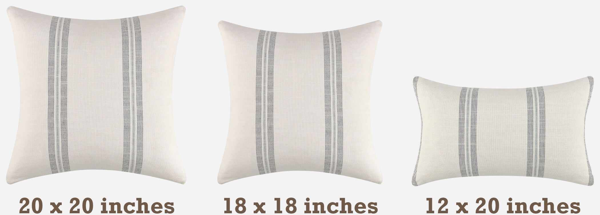 The Elegant Kingsbury Pillow sizes