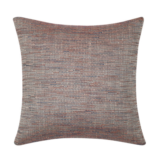 Square Elegant Handleman Pillow with muted tones and woven details