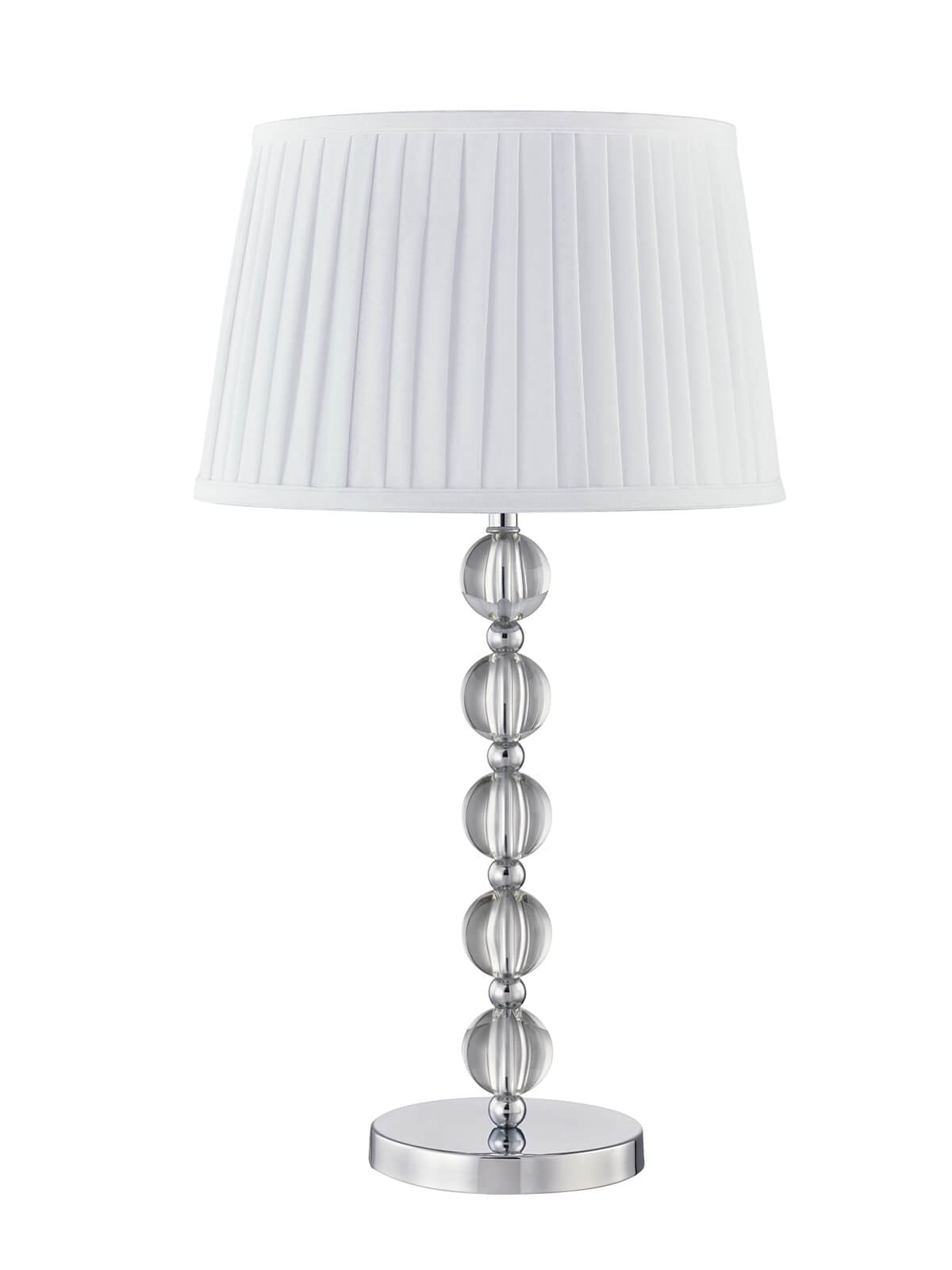 Small Furniture- Unique Living Room-Bedroom-Table Lamp-Glass Chrome- Agata 